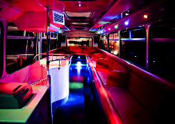 Party bus interior