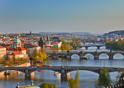 Prague Bridges Over the Danube