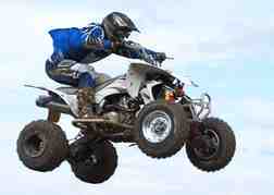 Quad Biker in the Air