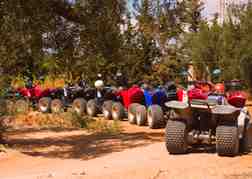 Quad Bikes Parked Up