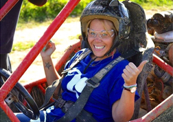 Rage Buggy Lady Driver Close Up