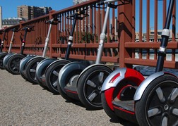 Segways Parked Up