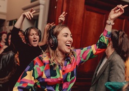 Silent Disco hen dancing