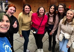 Hen Party Doing Silent Disco