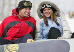 Snowboard Couple