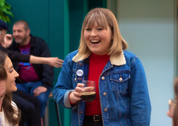 Hen enjoying a beer on beer tour