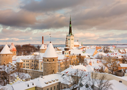 Tallinn Snowy Scene