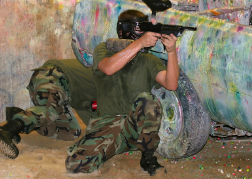 stag party playing Urban Paintball 