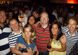 Valencia Stag Group at a nightclub