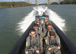 stag party on a Velocity Rib Ride North Wales