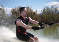 Wakeboarder from a stag party