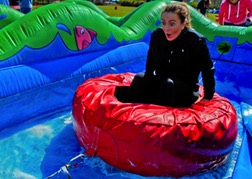 hen party taking part in Welsh Games Cardiff 