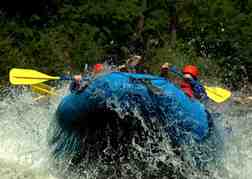 group White Water Rafting on their stag weekend