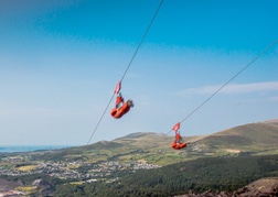 Stag Do doing the Zip Wire Velocity