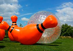 Zorb Skittles activity in Milton Keynes