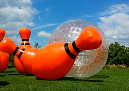 Zorb Skittles activity in Milton Keynes