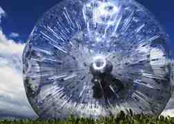 Man inside a Zorb