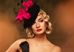 Lady Wearing Fascinator