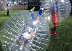 Bubble Football one player upside down