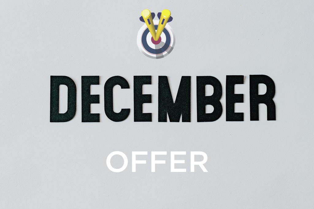 December Offer sign